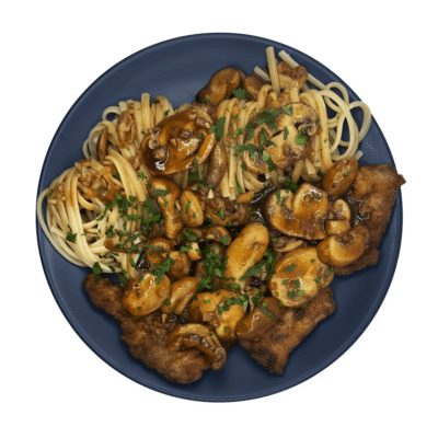 Veal Marsala over Pasta